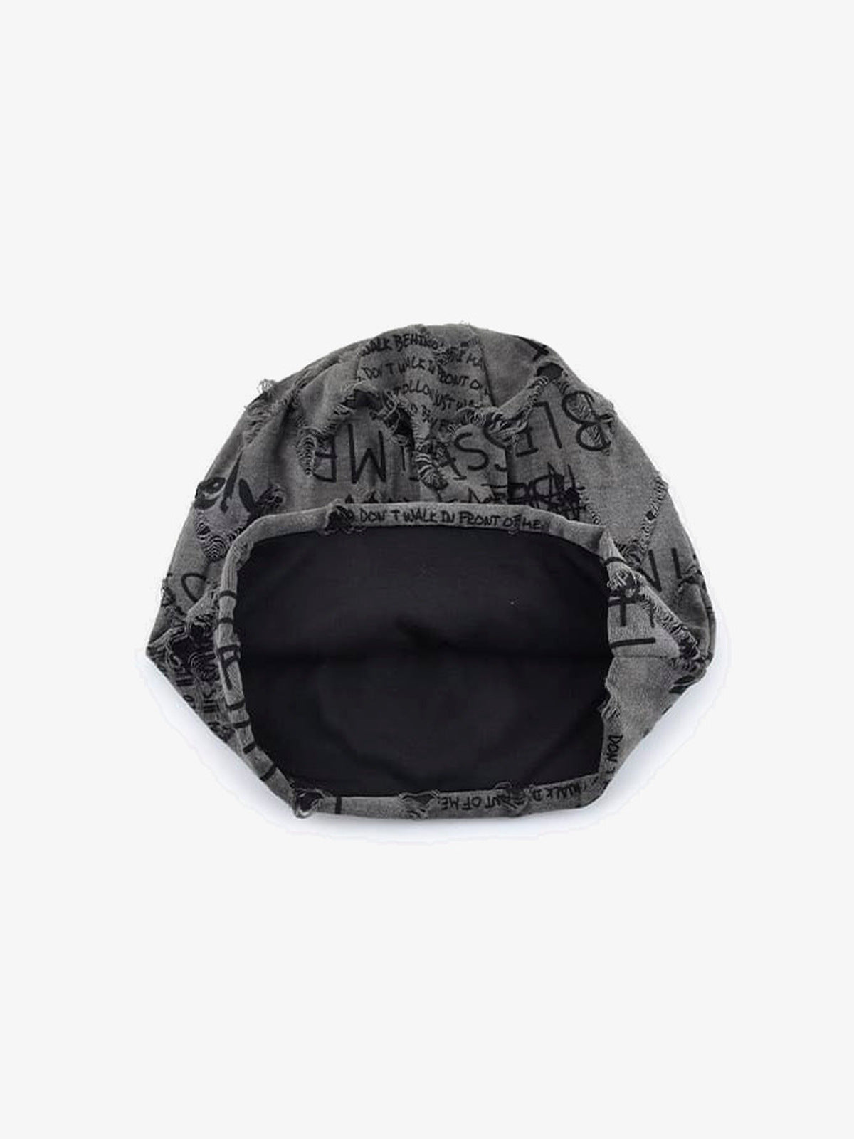Slouchy Beanie – graue Beanie, Blick auf das Innenfutter | XoKool