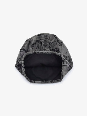 Slouchy Beanie – graue Beanie, Blick auf das Innenfutter | XoKool