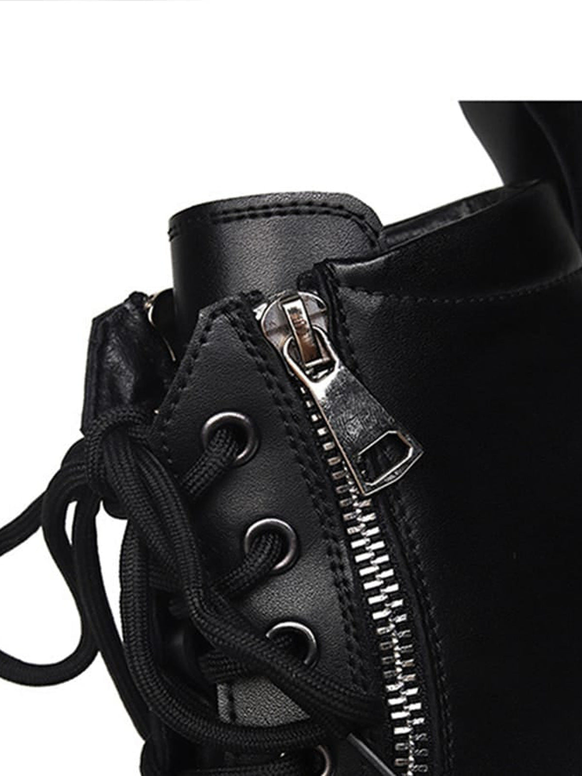 Combat Boots – Seitenreißverschluss Nahaufnahme | XoKool