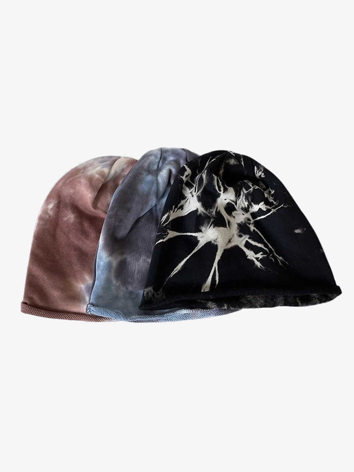 Slouchy Tie Dye Jersey Beanie – alle drei Farben zusammen | XoKool