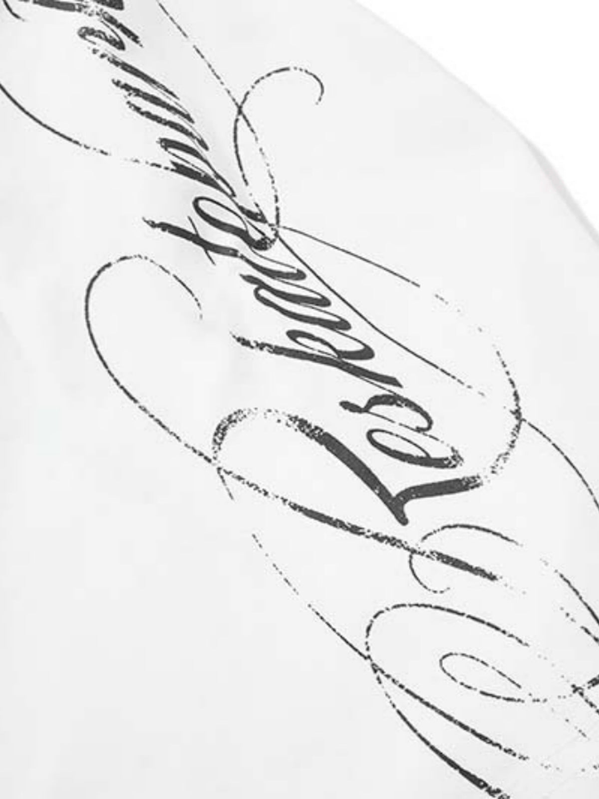 Graphic polo shirt – script print close-up | XoKool
