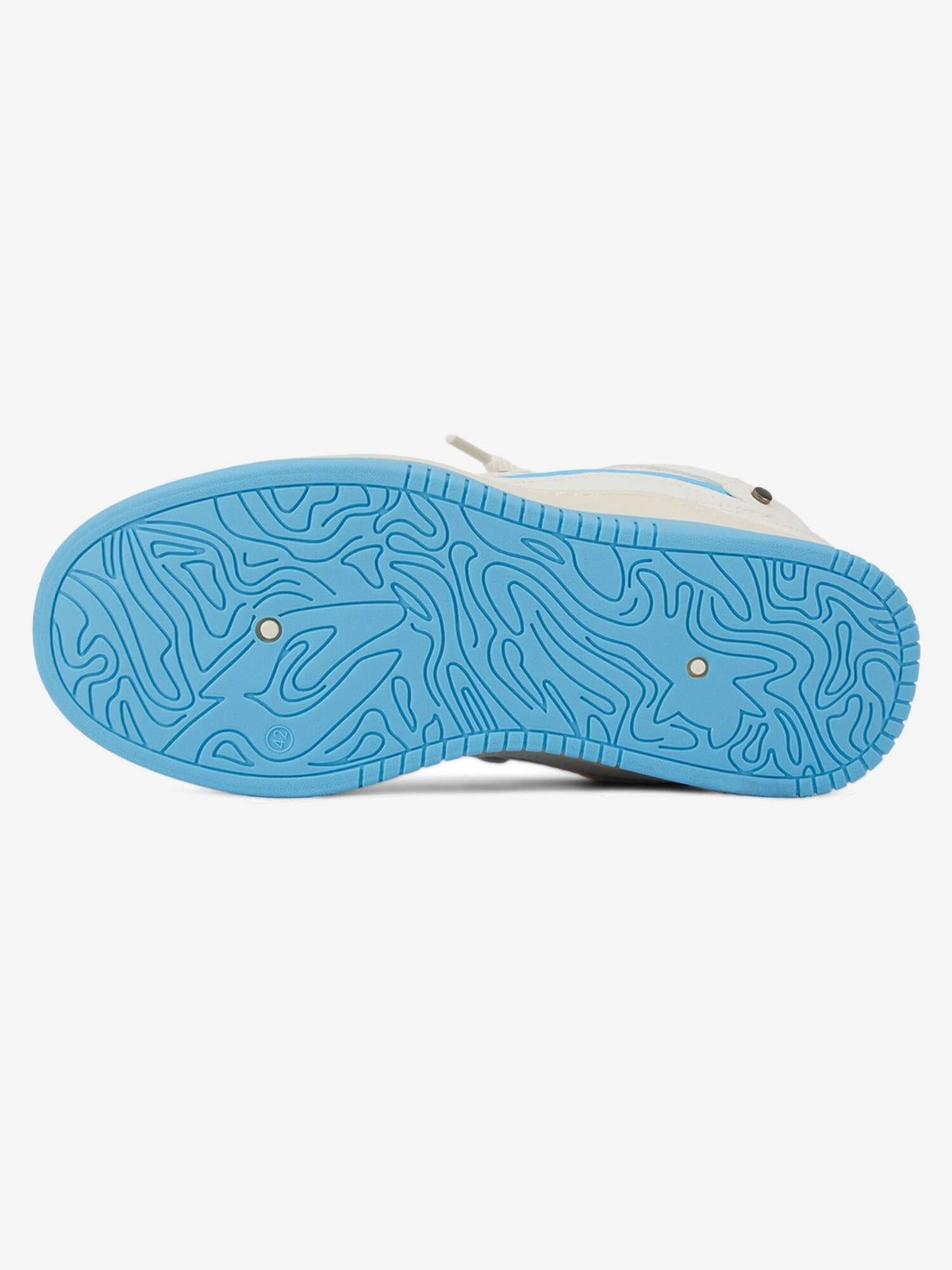 Letter patch skate shoes – Blue outsole | XoKool