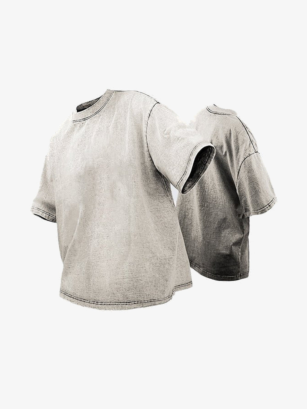 Snow wash boxy tee – Cream | XoKool