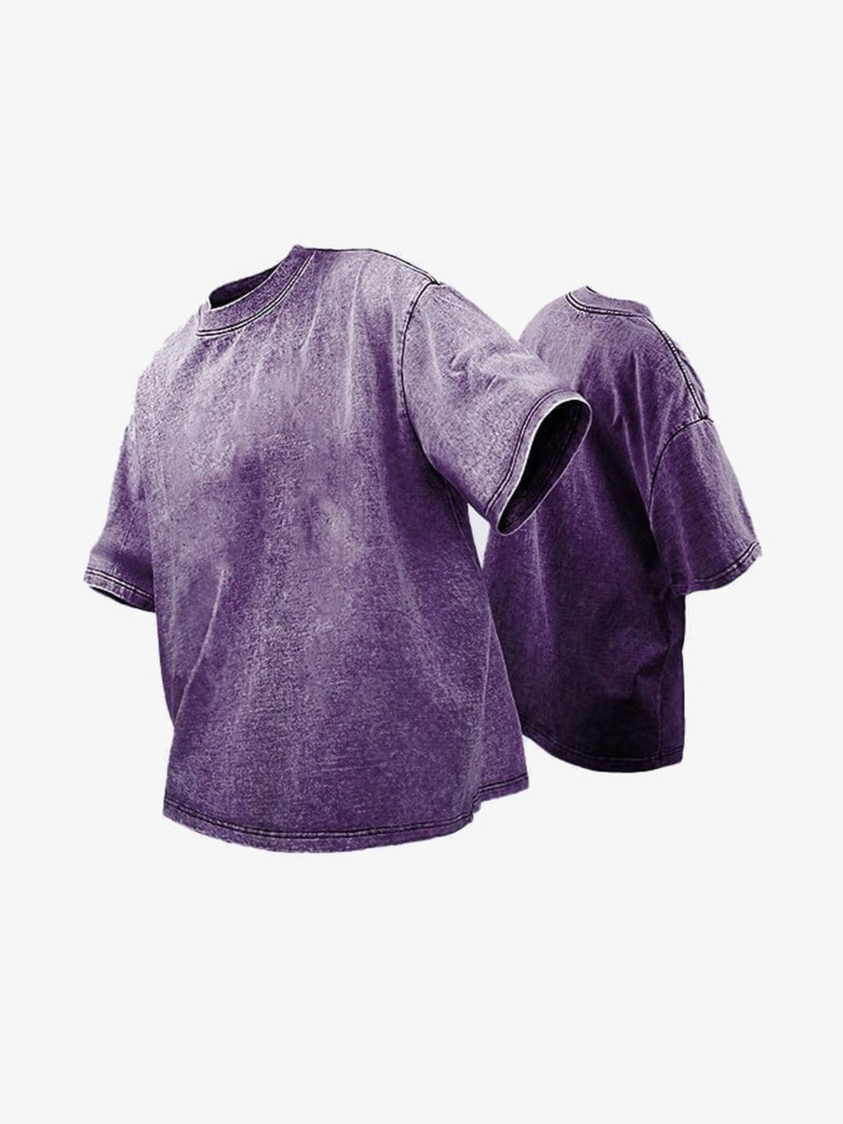 Snow wash boxy tee – Purple | XoKool