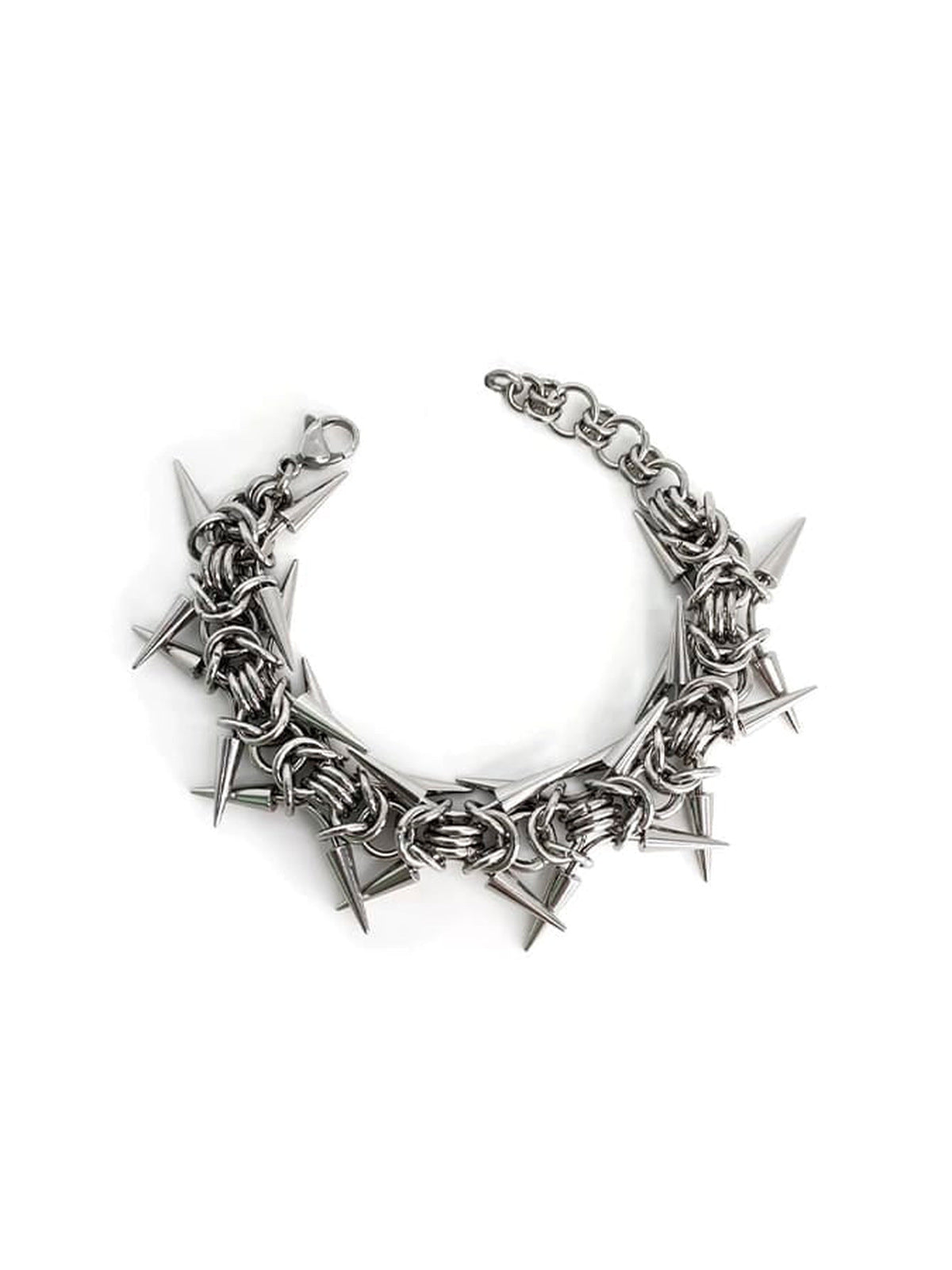 Pulsera de cadena con pinchos – vista plana | XoKool