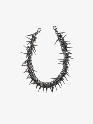 Wallet Chain mit Spikes in Gunmetal – flach liegend | XoKool