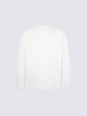 Longsleeve mit Spiral-Schriftzug – Weiß, Rückansicht | XoKool