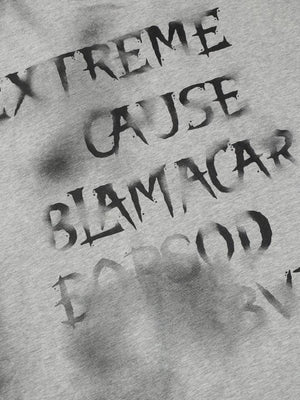 Spray Paint Sweatshirt – Heather Grau, Print, Nahaufnahme | XoKool