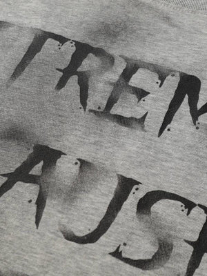 Spray Paint Sweatshirt – Heather Grau, Print, Nahaufnahme | XoKool