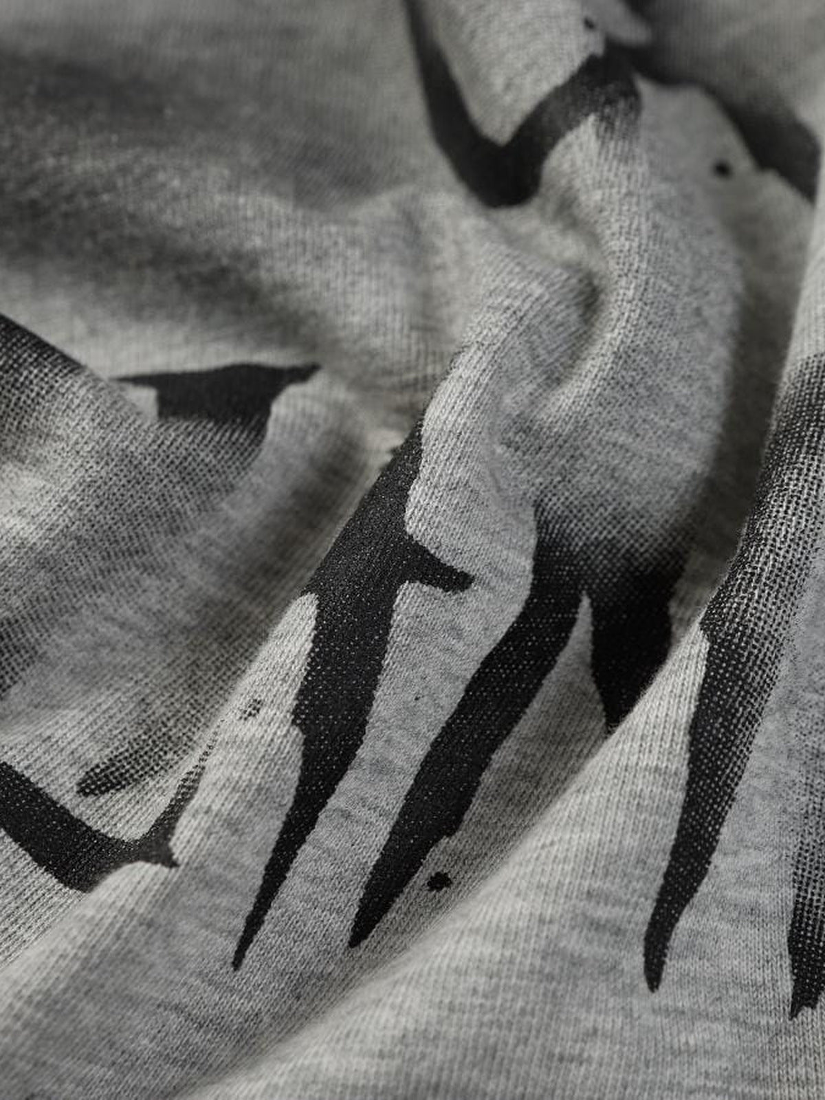 Spray Paint Sweatshirt – Heather Grau, Print, Nahaufnahme | XoKool