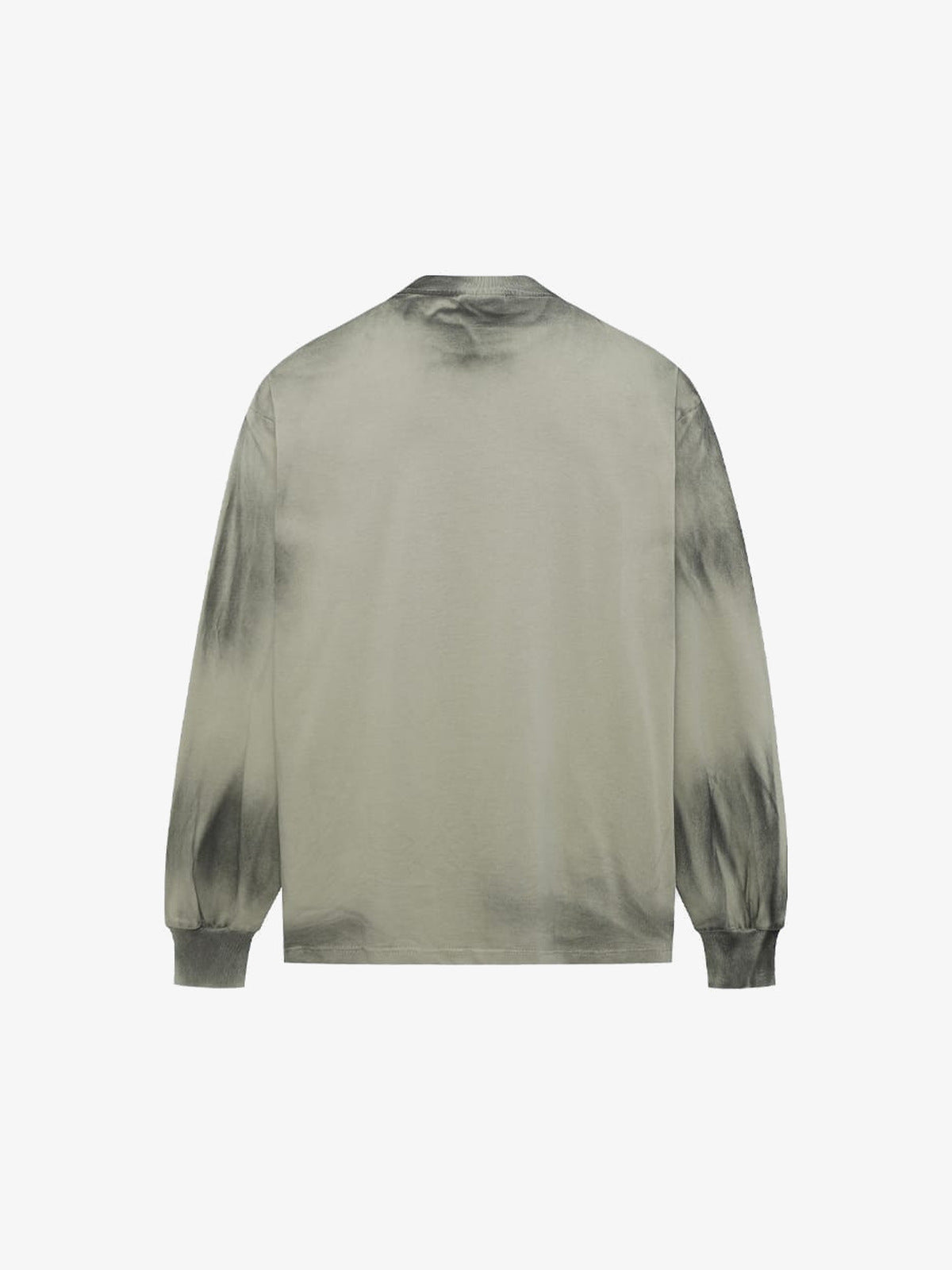Spray Paint Sweatshirt – Salbeigrün, hinten flach | XoKool