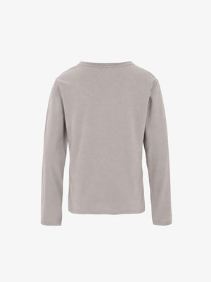 Spray Paint Lettering Graphic Longsleeve – Hellbeige, Rückansicht | XoKool