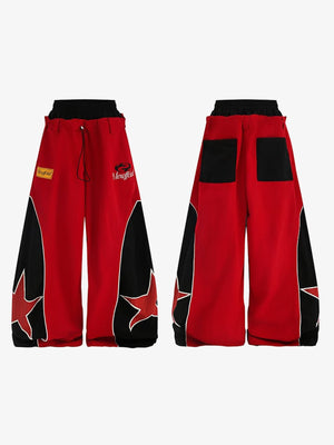 Star Jogginghose – Rot, vorne und hinten flach | XoKool