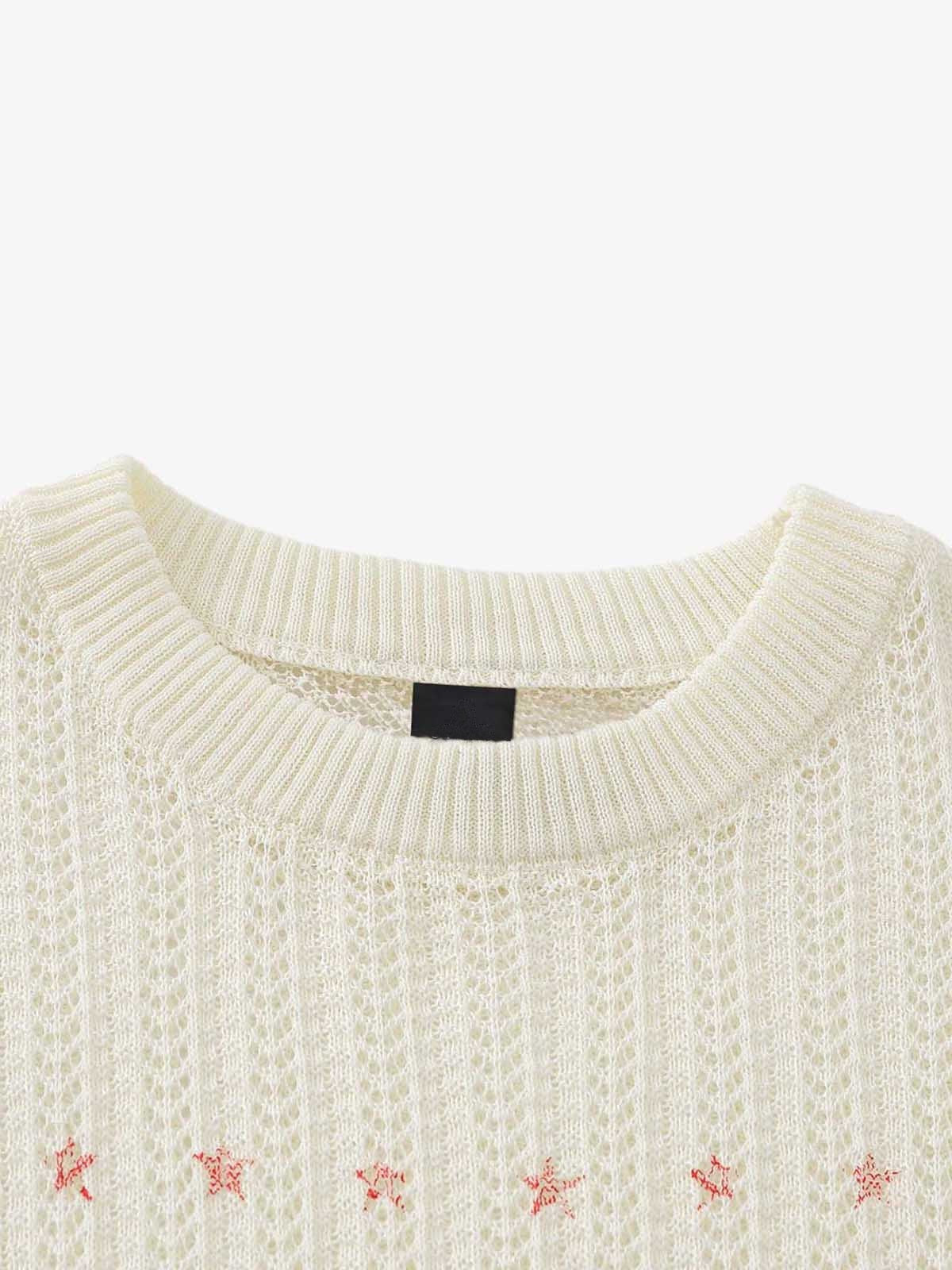 Pullover mit offener Strickstruktur – Ausschnitt im Detail | XoKool