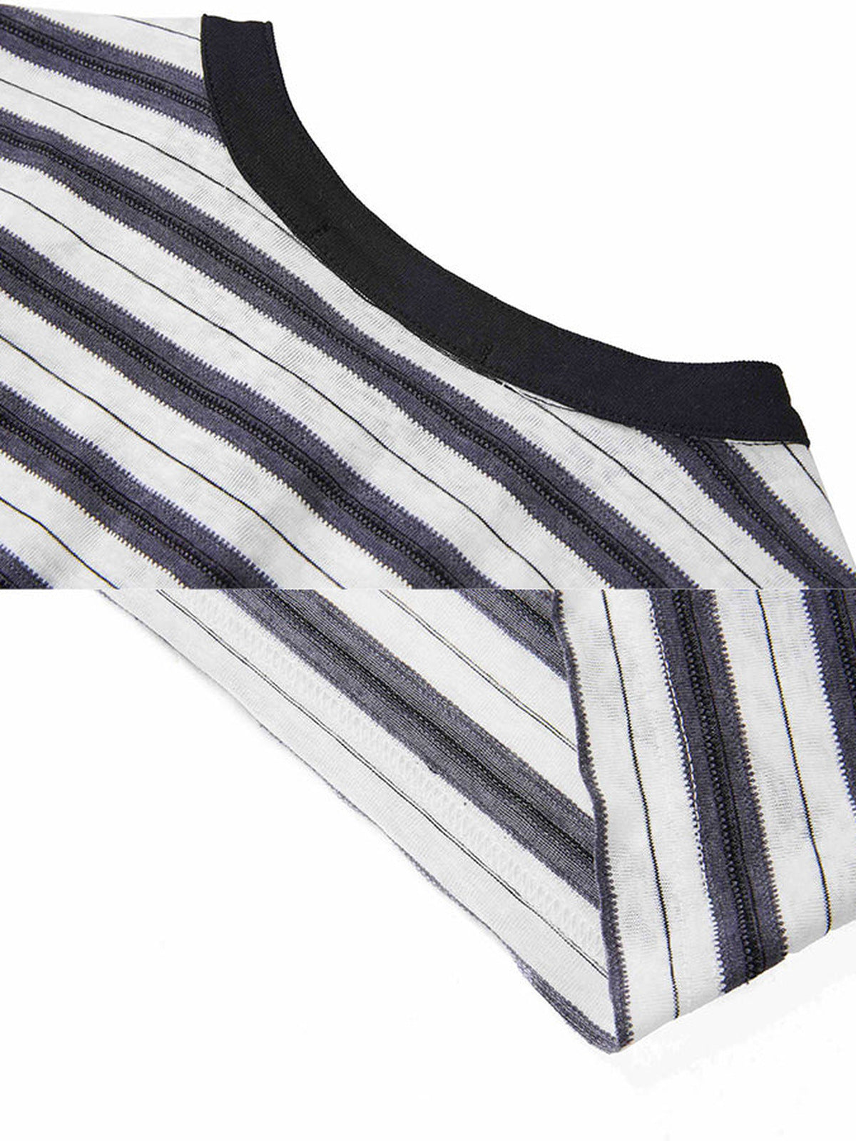 Gestreiftes Henley – Kragen und Stoff im Detail | XoKool