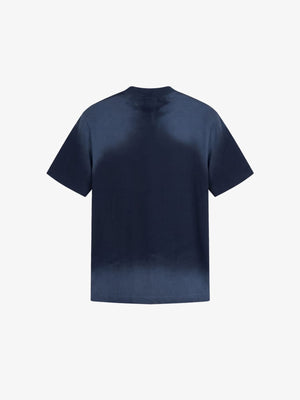 Genietetes Nummern-T-Shirt – Blau, Rückansicht flach | XoKool