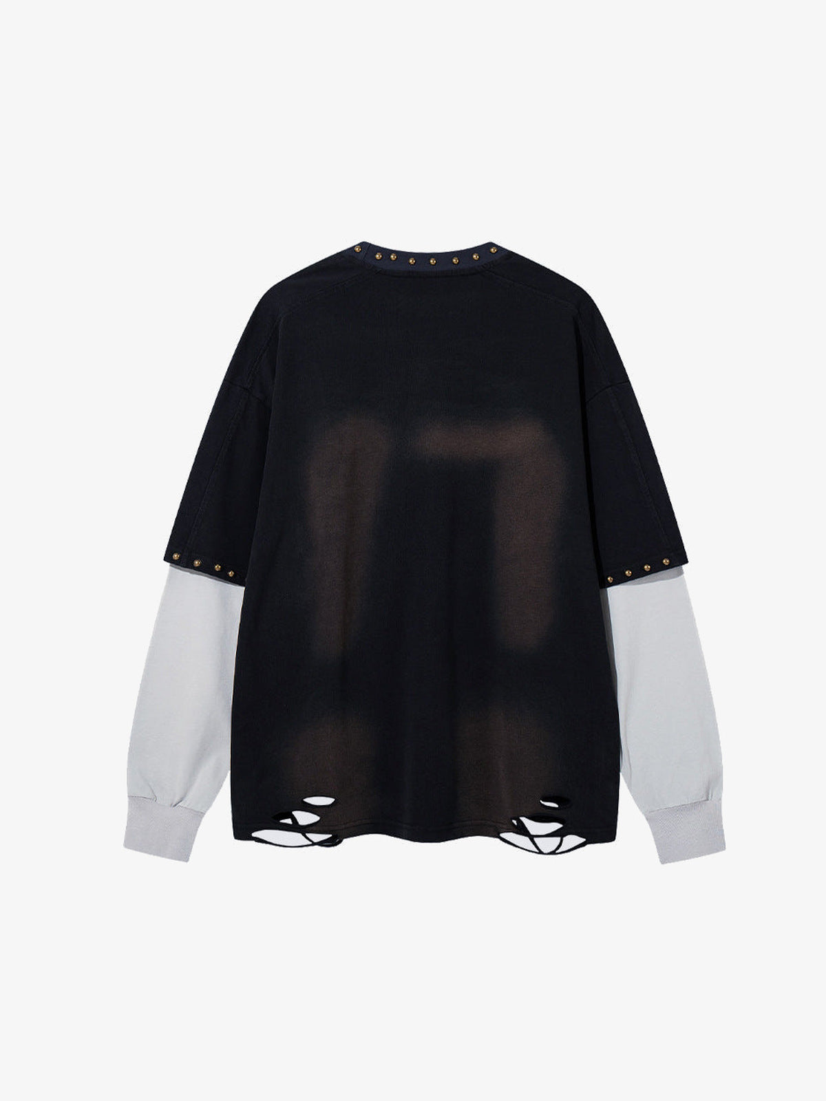 Studded Flame 17 Layered Longsleeve – Schwarz, Rückansicht | XoKool