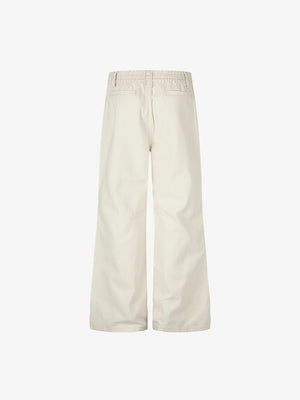 Studded wide leg pants – Cream, back flat lay | XoKool