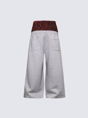 Studded sweatpants – Grey, back view | XoKool