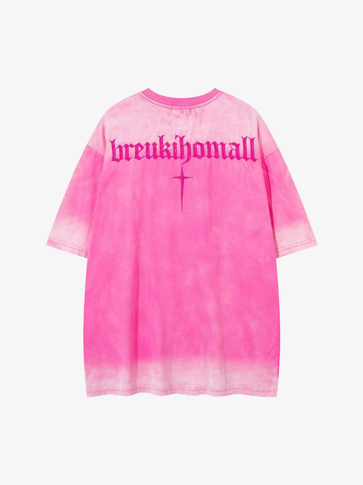 Studded cross tee – Pink, back view | XoKool
