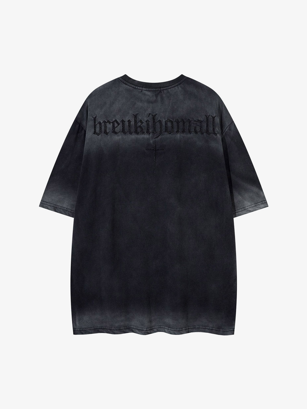 Studded cross tee – Black, back view | XoKool
