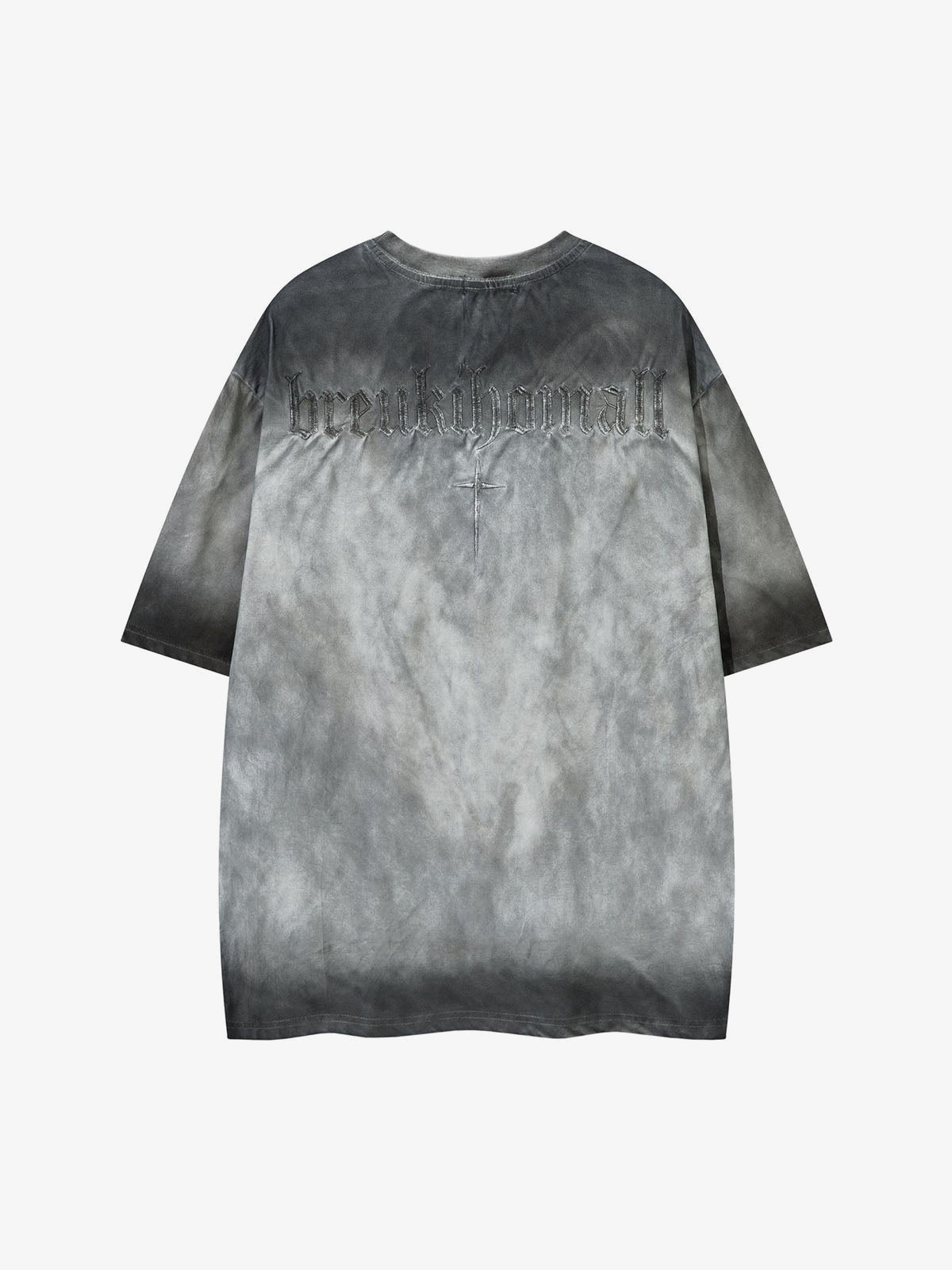 Studded cross tee – Grey, back view | XoKool