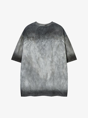 Studded cross tee – Grey, back view | XoKool