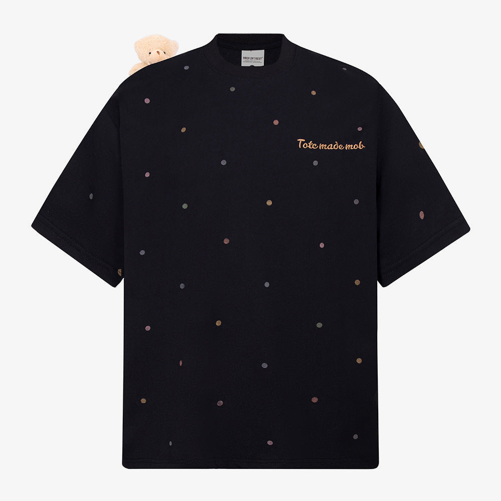 Teddy bear tee – Navy Black, front view | XoKool