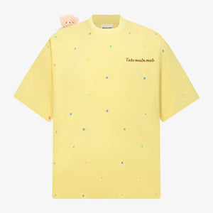 Teddy bear tee – Yellow, front view | XoKool