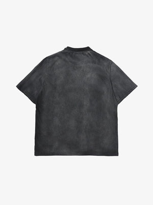 Graphic T-Shirt mit Spruch – Schwarz, Rückansicht | XoKool