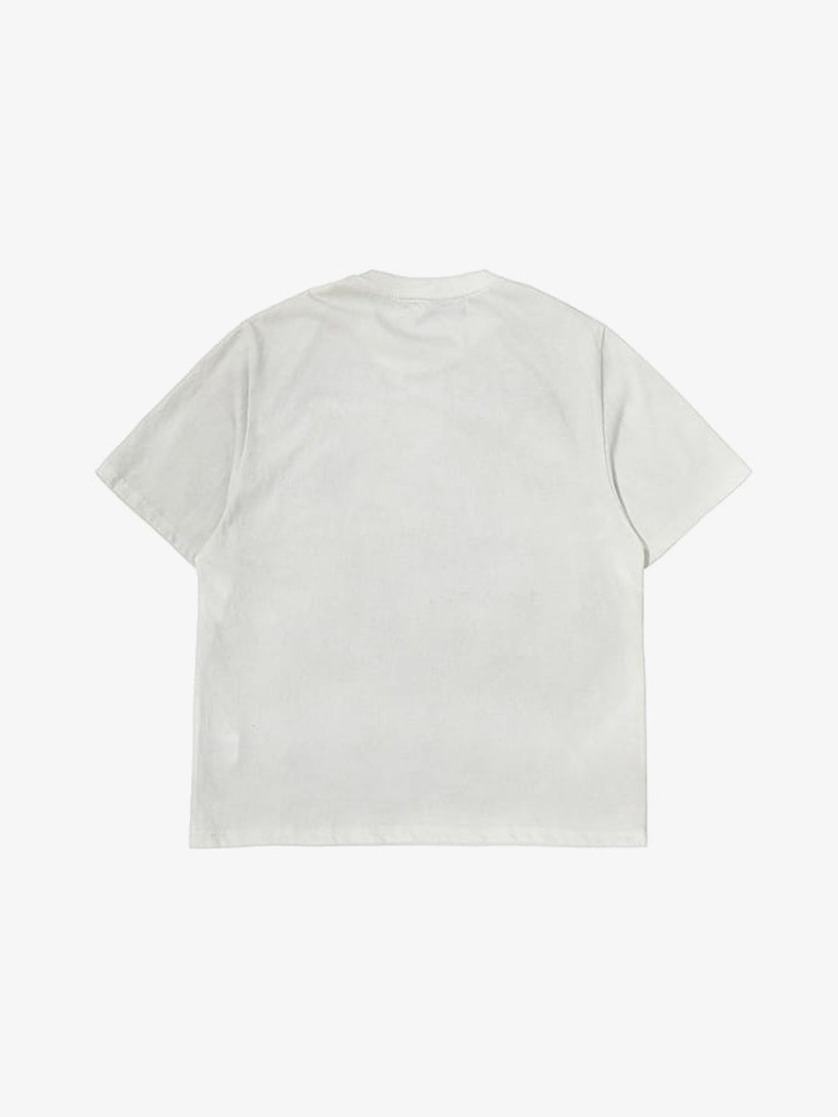Sun Faded Oversized Graphic T-Shirt mit Spruch – Weiß, Rückansicht | XoKool