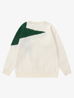 Stern-Pullover – Creme, Rückansicht | XoKool