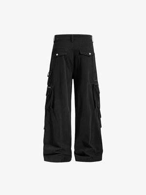 Tactical Cargohose – Schwarz, flach von hinten | XoKool