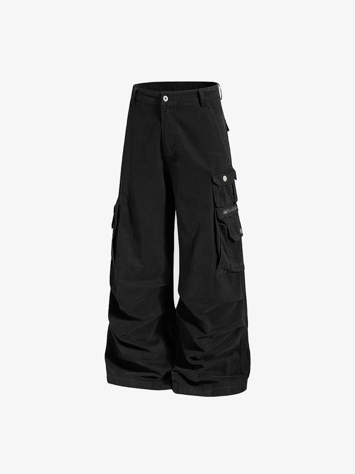 Tactical Cargohose – Schwarz, schräg von vorn | XoKool