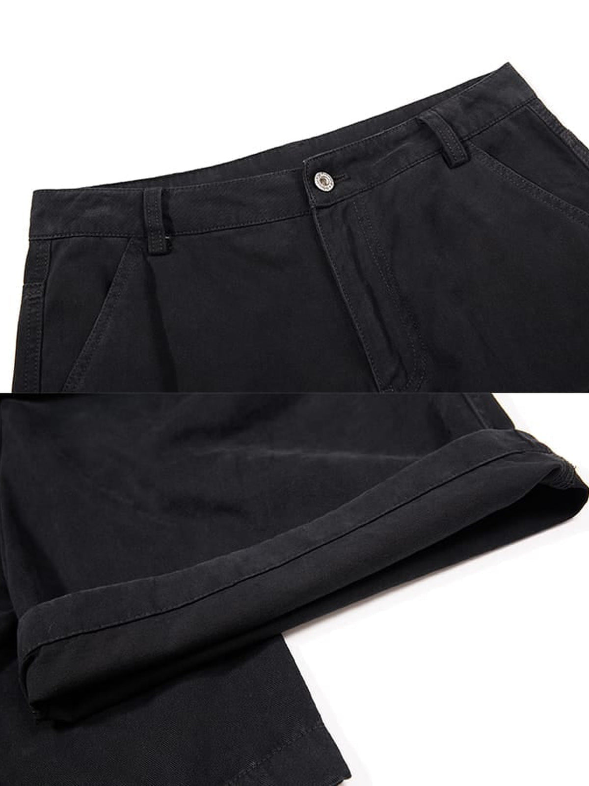 Tactical Cargohose – Schwarz, Bund und Saum im Detail | XoKool