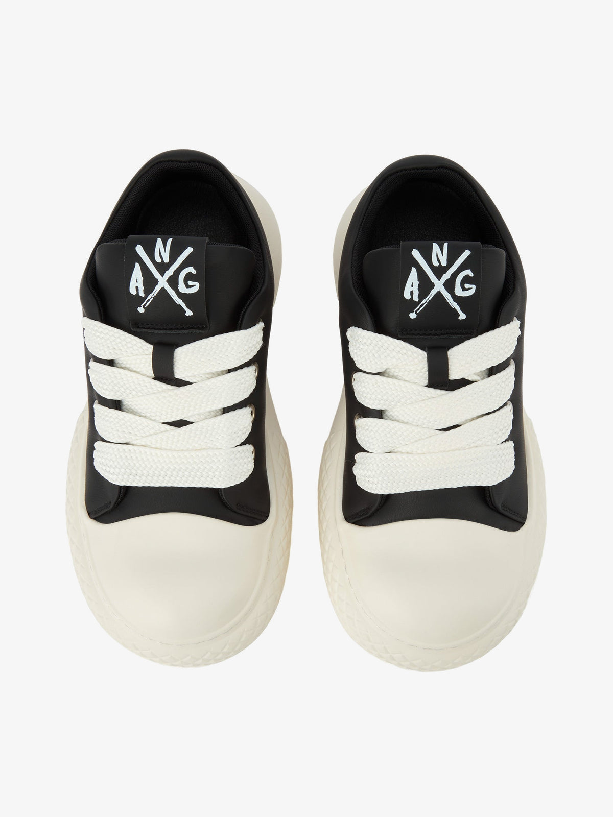 Zapatillas chunky big toe – Par negro, vista superior | XoKool