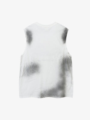 Metall Tanktop – Weiß, Rückansicht flach | XoKool