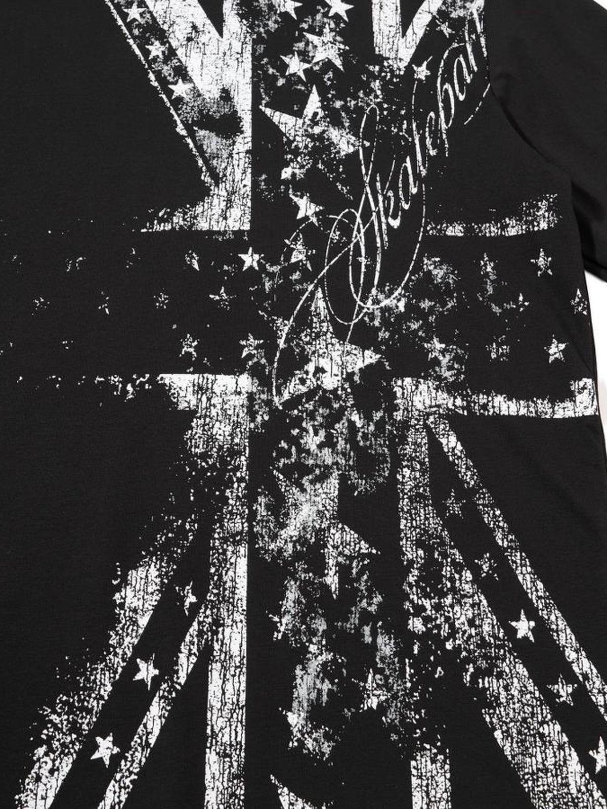 Union Jack Longsleeve – Flaggen-Print Nahaufnahme | XoKool