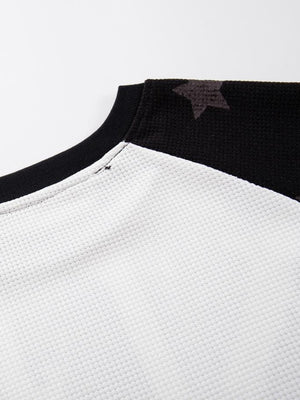 Union Jack raglan tee – shoulder seam close-up | XoKool