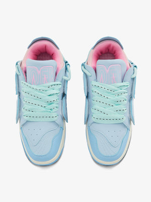 Skate Sneaker mit Buchstaben – Himmelblau, Ansicht von oben | XoKool