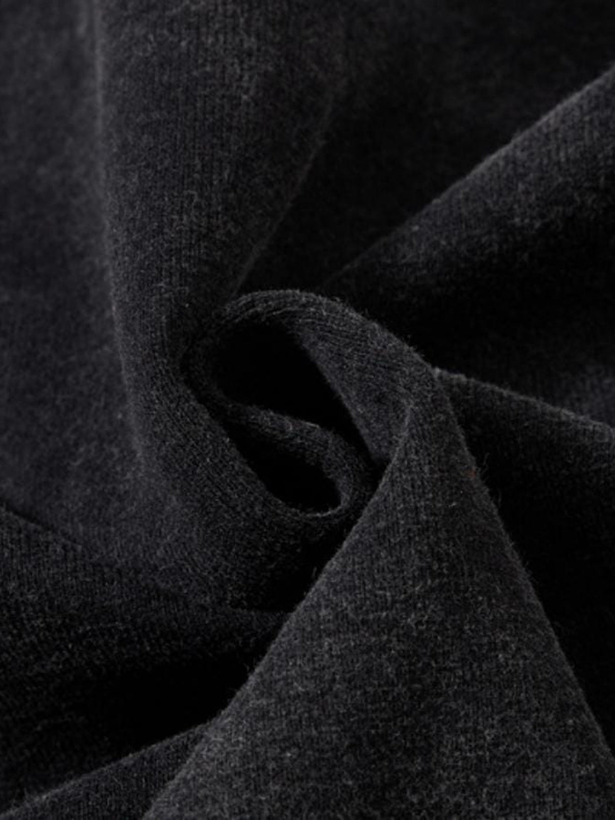 Vintage Lettering Washed Black Zip Up Hoodie – Fabric close-up | XoKool