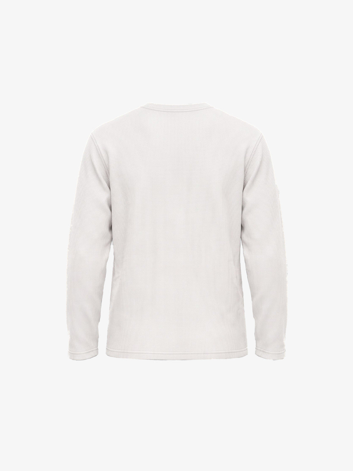 Waffelstrick Longsleeve mit Cherub-Gemälde-Print – Rückansicht | XoKool