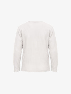 Waffelstrick Longsleeve mit Cherub-Gemälde-Print – Rückansicht | XoKool