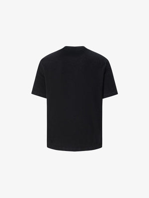 Waffle photo tee – Black, back flat | XoKool