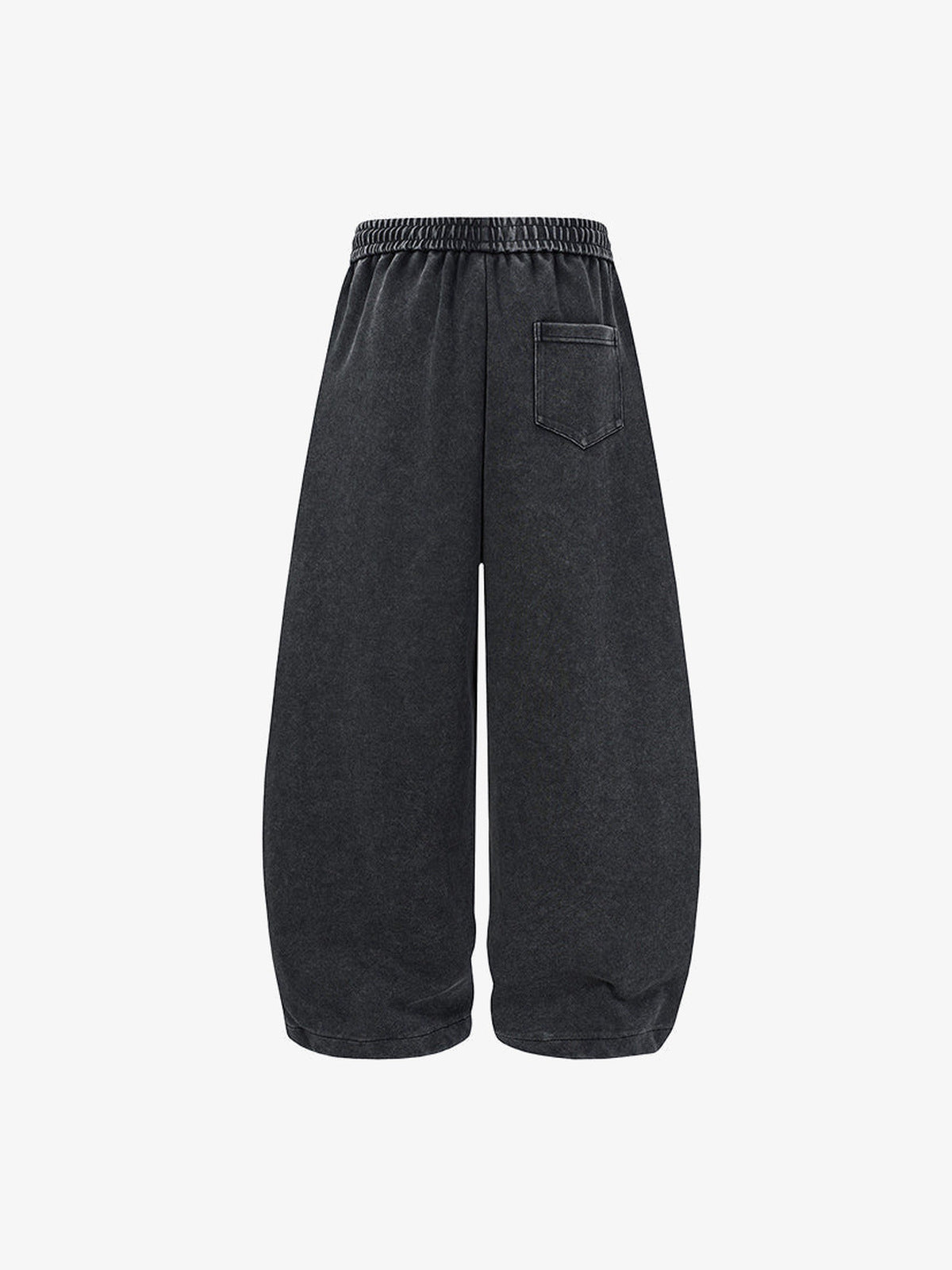Number print sweatpants – Black, back flat | XoKool