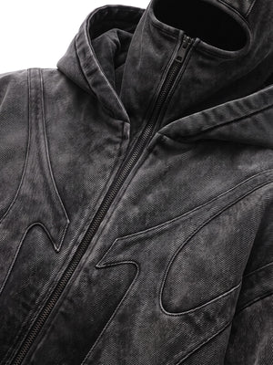 Balaclava Bomberjacke – Nahaufnahme Kapuze und Reißverschluss | XoKool