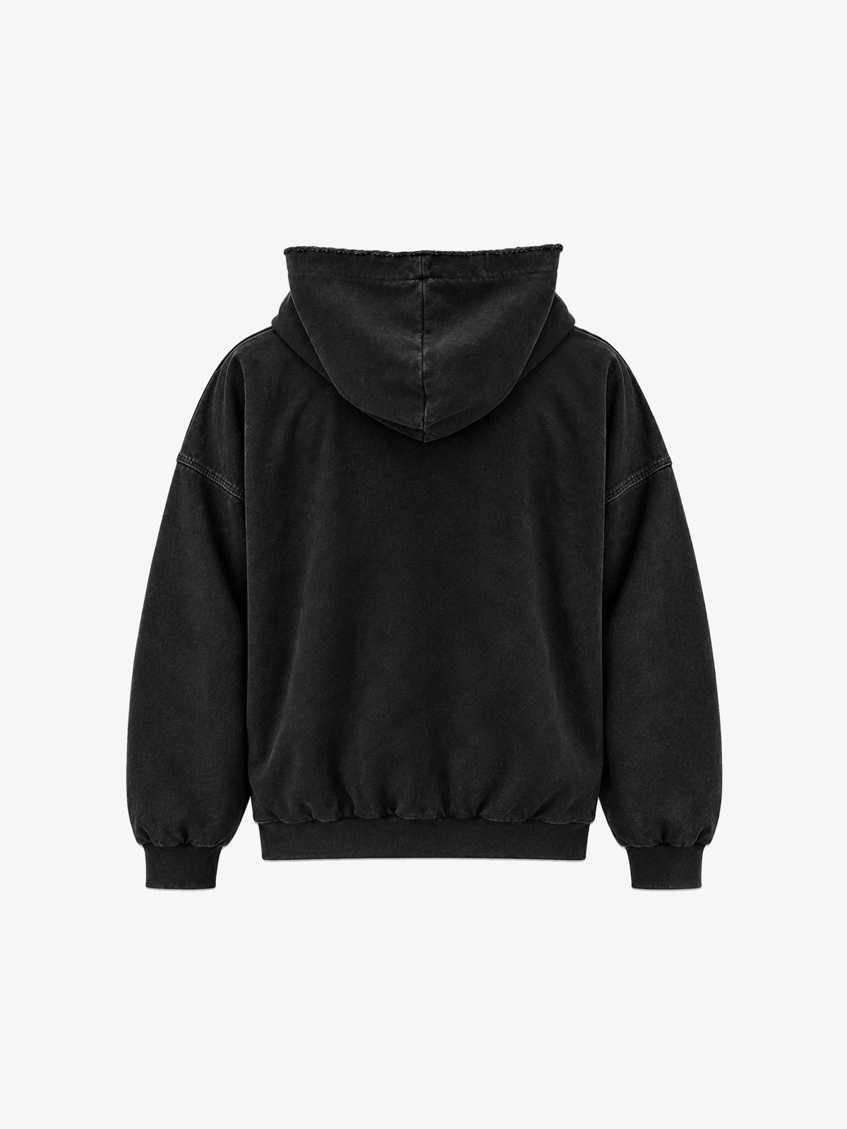 Washed Black Hoodie mit Cross-Grafik – Rückansicht | XoKool