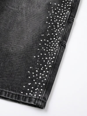 Jorts con strass – detalle de las tachuelas laterales | XoKool
