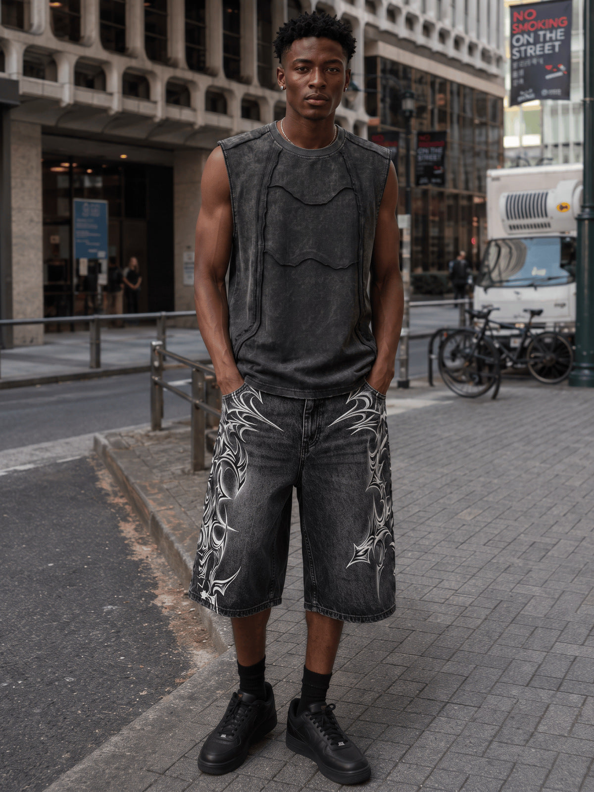 Washed Tanktop – Streetfoto, Ganzkörper | XoKool