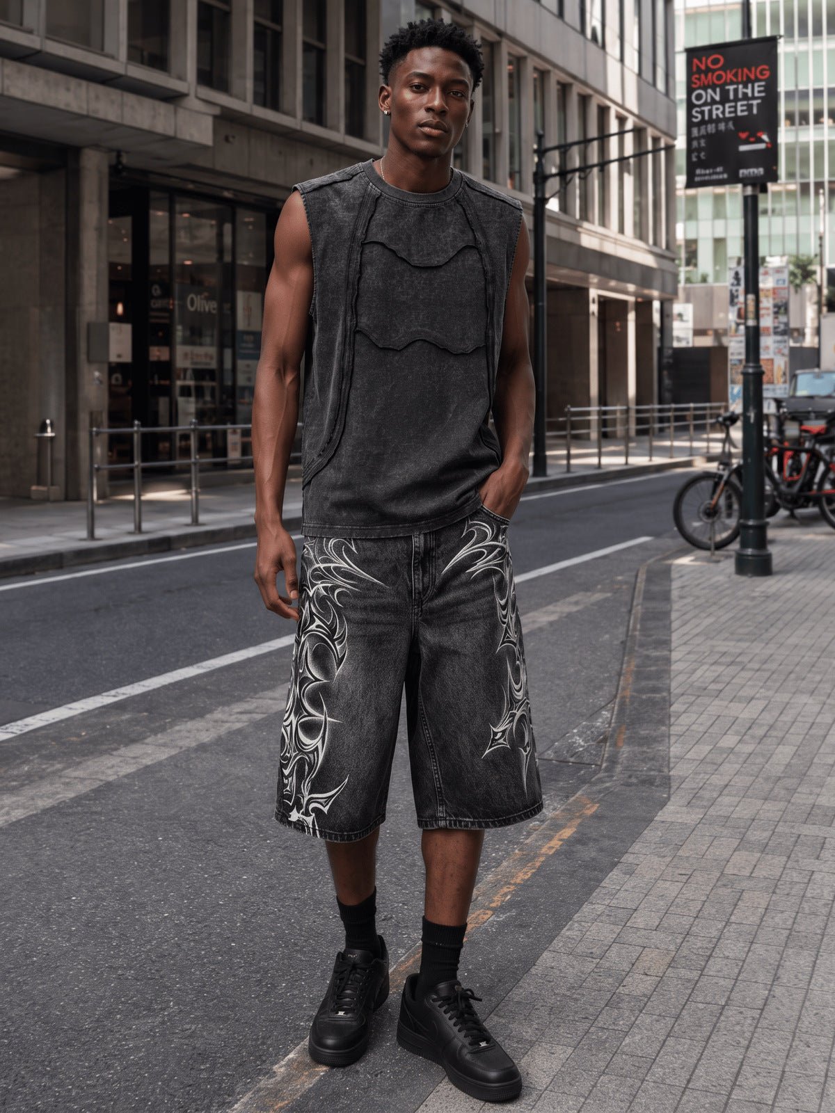 Washed Tanktop – Streetfoto, Ganzkörper | XoKool